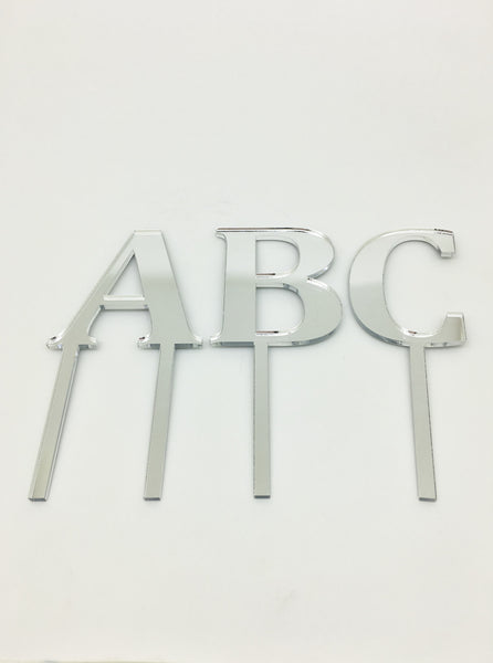 Individual Letter Acrylic Cake Toppers 
