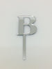Individual Letter Acrylic Cake Toppers - B