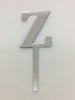 Individual Letter Acrylic Cake Toppers - Z