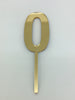 Individual Number Acrylic Cake Toppers - 0