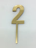 Individual Number Acrylic Cake Toppers - 2