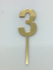 Individual Number Acrylic Cake Toppers - 3