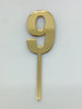 Individual Number Acrylic Cake Toppers - 9