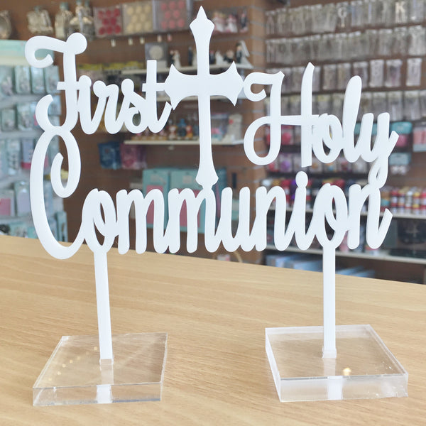 "First Holy Communion" Acrylic Cake Topper