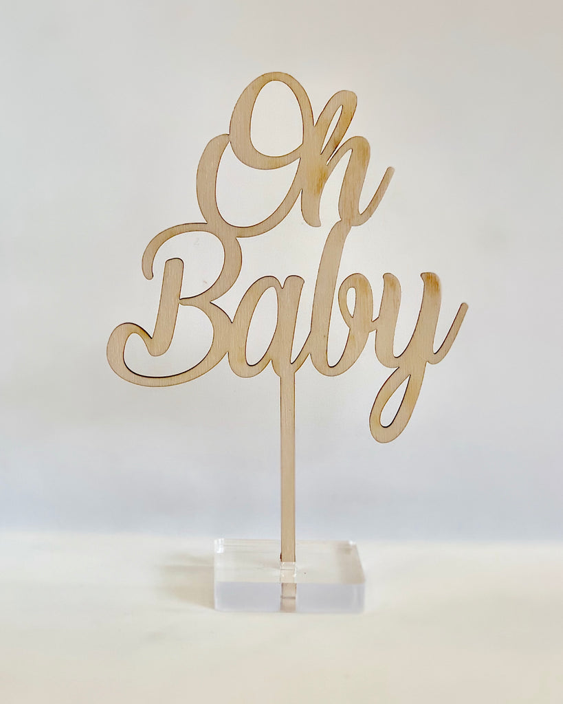"Oh Baby" Cake Topper