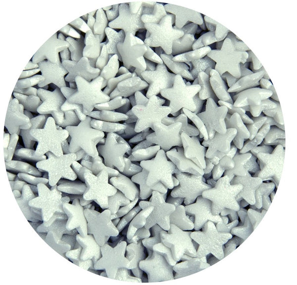 Mini Silver Star Sprinkles