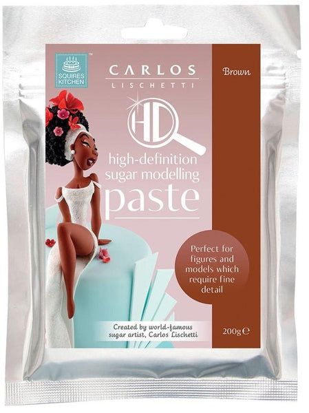 Carlos Lischetti HD Sugar Modelling Paste - Brown 200g