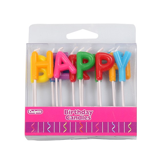 Happy Birthday Letter Candles