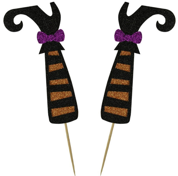 Witches Legs Cake Topper