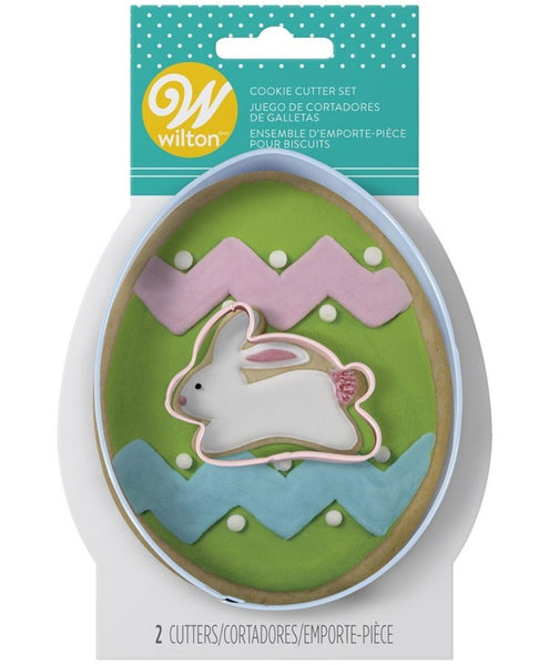 Wilton Easter Cookie Cutter Set - Easter Egg and Bunny