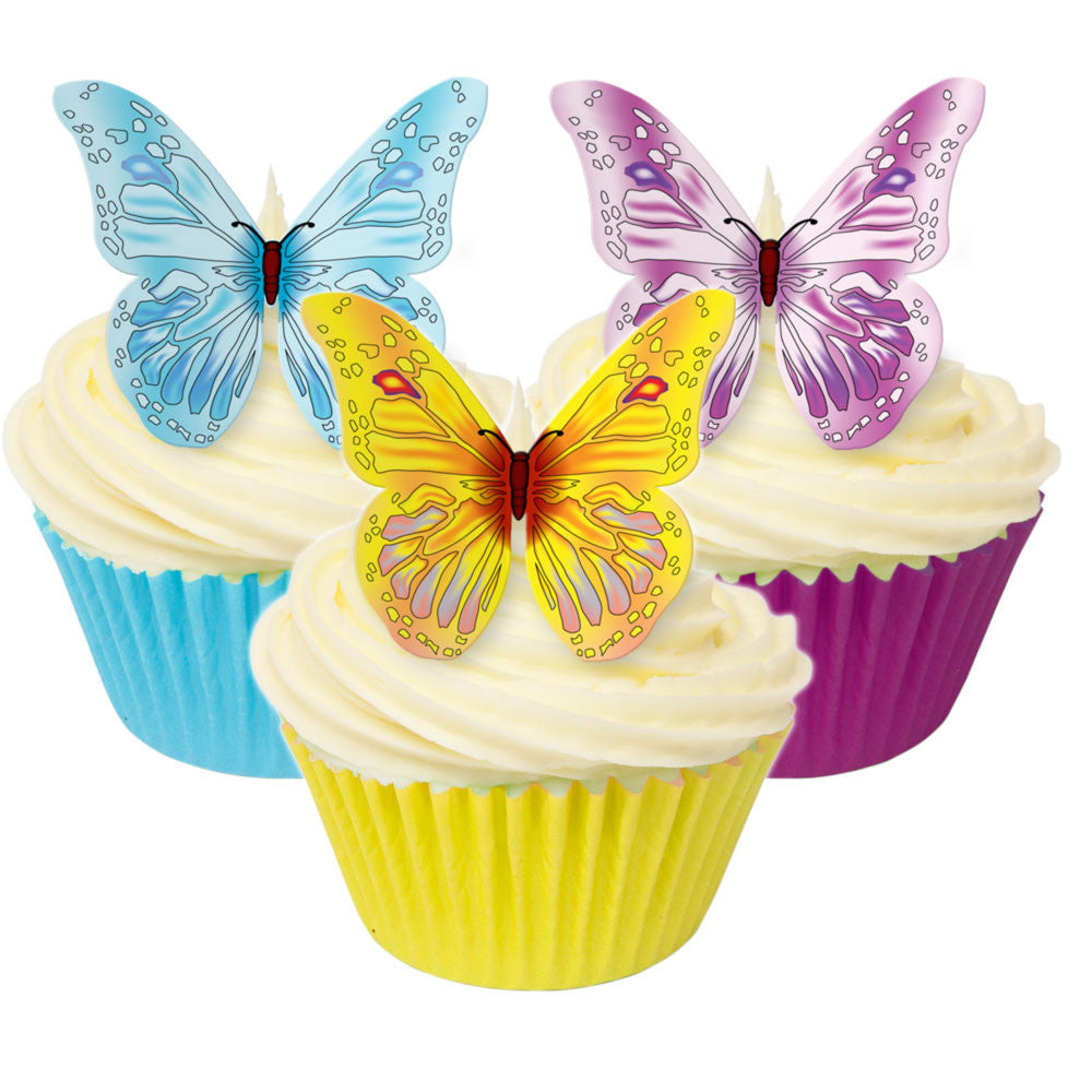 Butterflies Edible Wafer Decorations