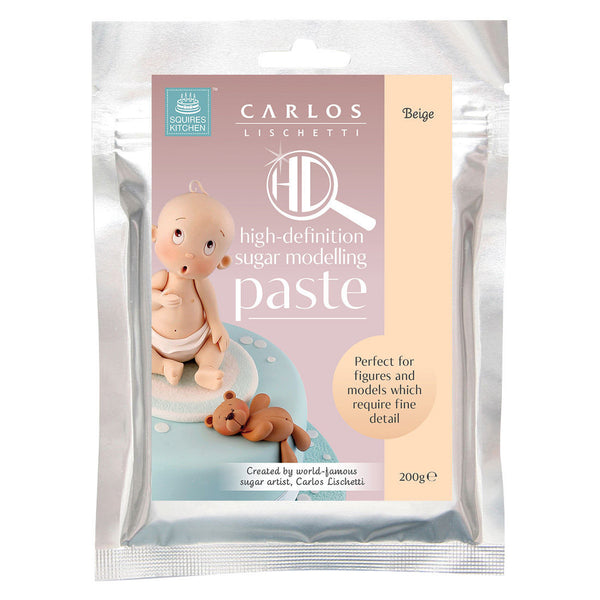 Carlos Lischetti HD Sugar Modelling Paste - Beige 200g