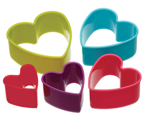 Set of 5 Heart Cookie Cutters