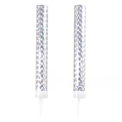 Silver Fountain Candles - Pack of 2