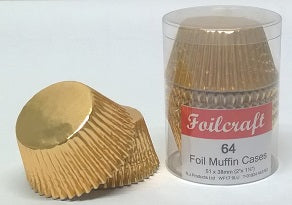 Foilcraft Gold Foil Muffin Cases