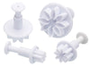 Set of 4 Flower Fondant Plunger Cutters