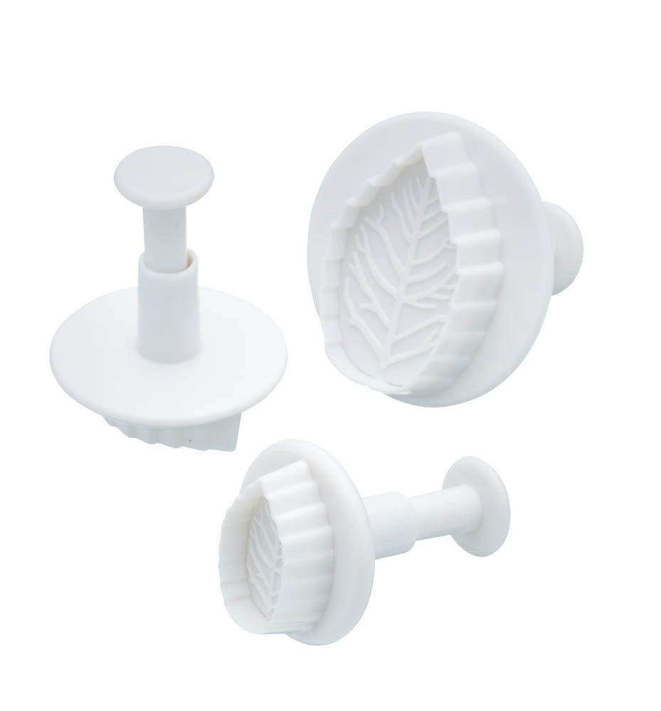  Set of 3 Leaf Fondant Plunger Cutters