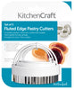 KitchenCraft Set of Three Fluted Pastry Cutters with Handles