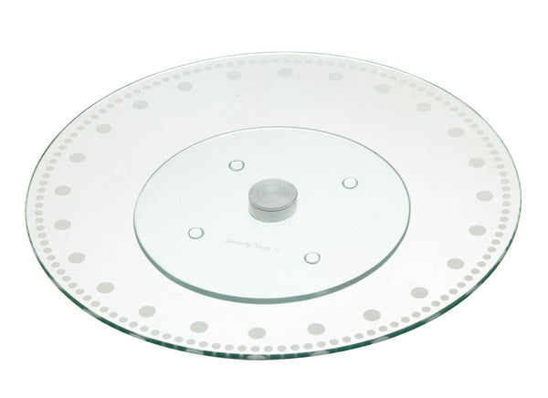 Revolving Glass Cake Stand and Turntable