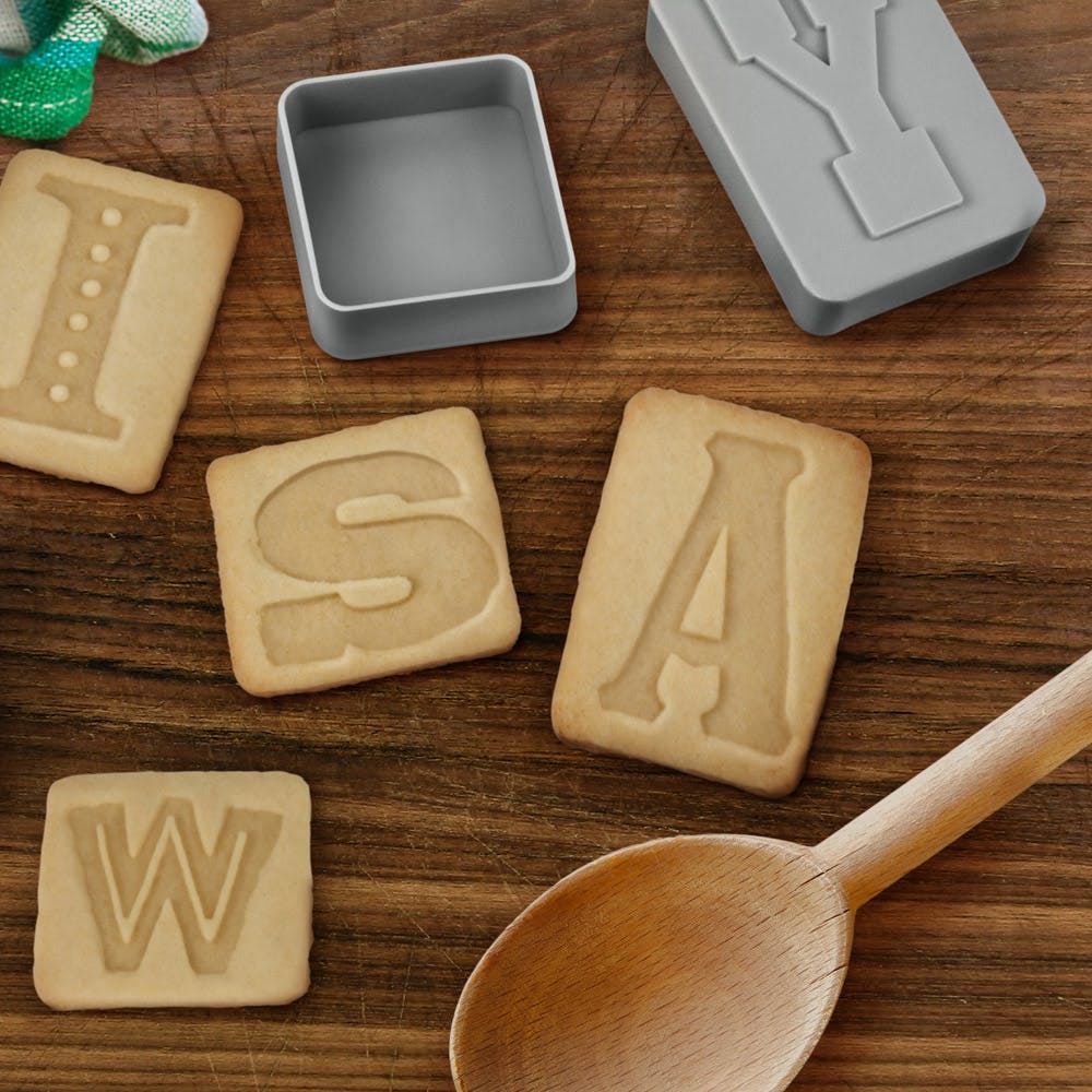 Fred Letter Pressed Cookie Cutters