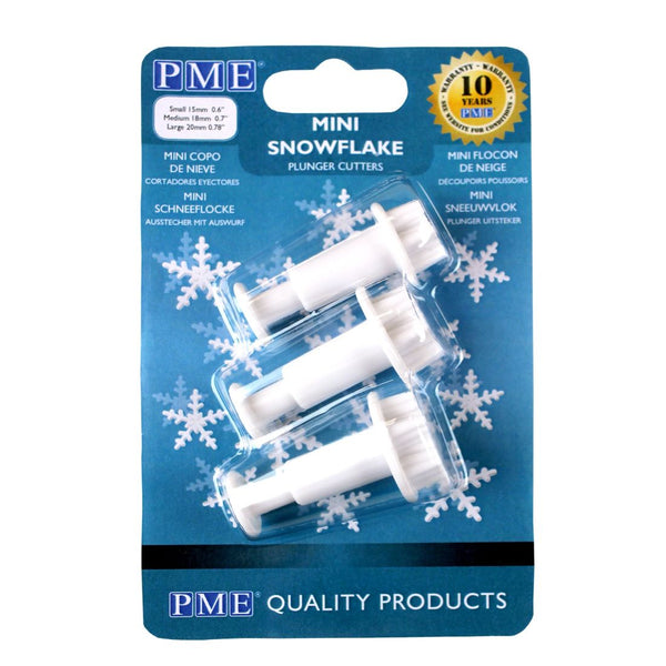 PME Mini Snowflake Plunger Cutters