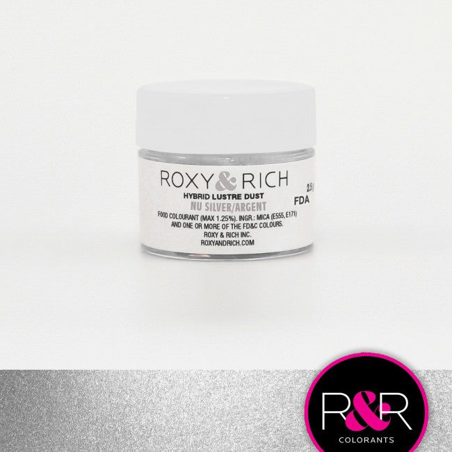 Roxy & Rich Hybrid Lustre Dusts - Nu Silver