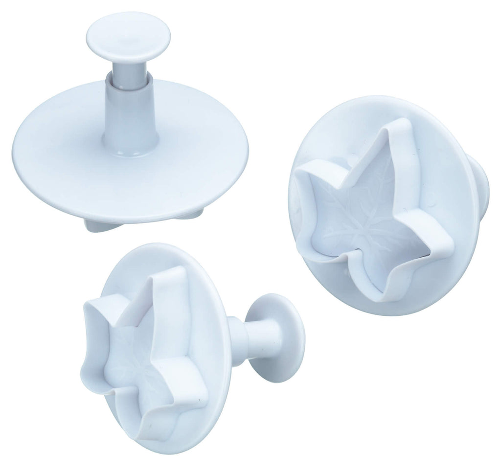 Set of 3 Ivy Fondant Plunger Cutters