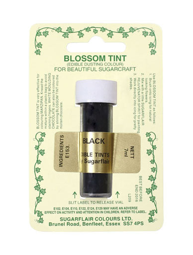 Sugarflair Blossom Tint Dusting Colours - Black