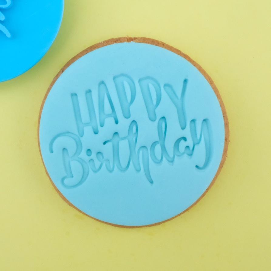 Sweet Stamp Cookie/Cupcake Embosser - Happy Birthday