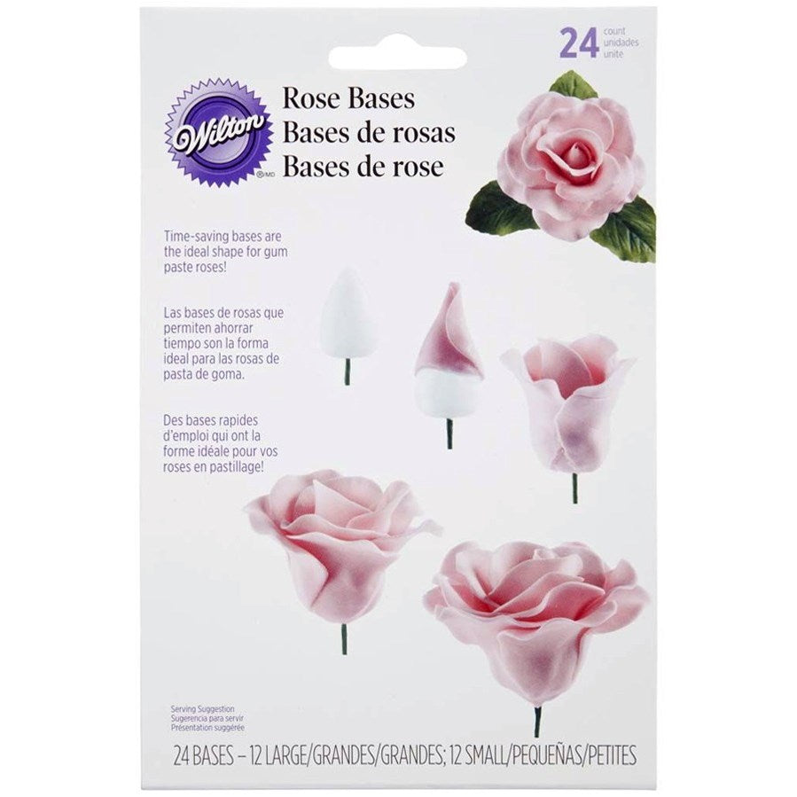 Wilton Rose Bases - 24 Pack