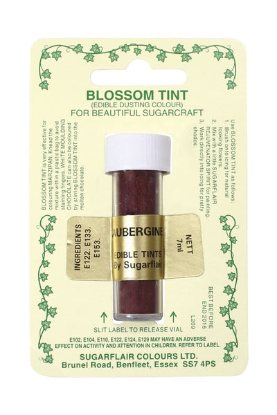 Sugarflair Blossom Tint Dusting Colours - Aubergine