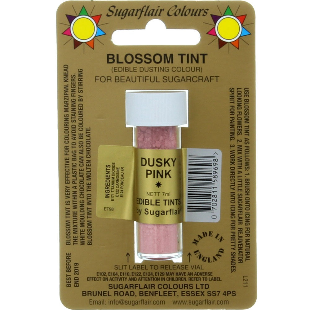 Sugarflair Blossom Tint Dusting Colours - Dusky Pink